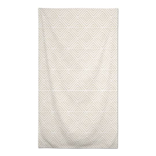 8.5ft. Cream Diamond Pattern Tablecloth